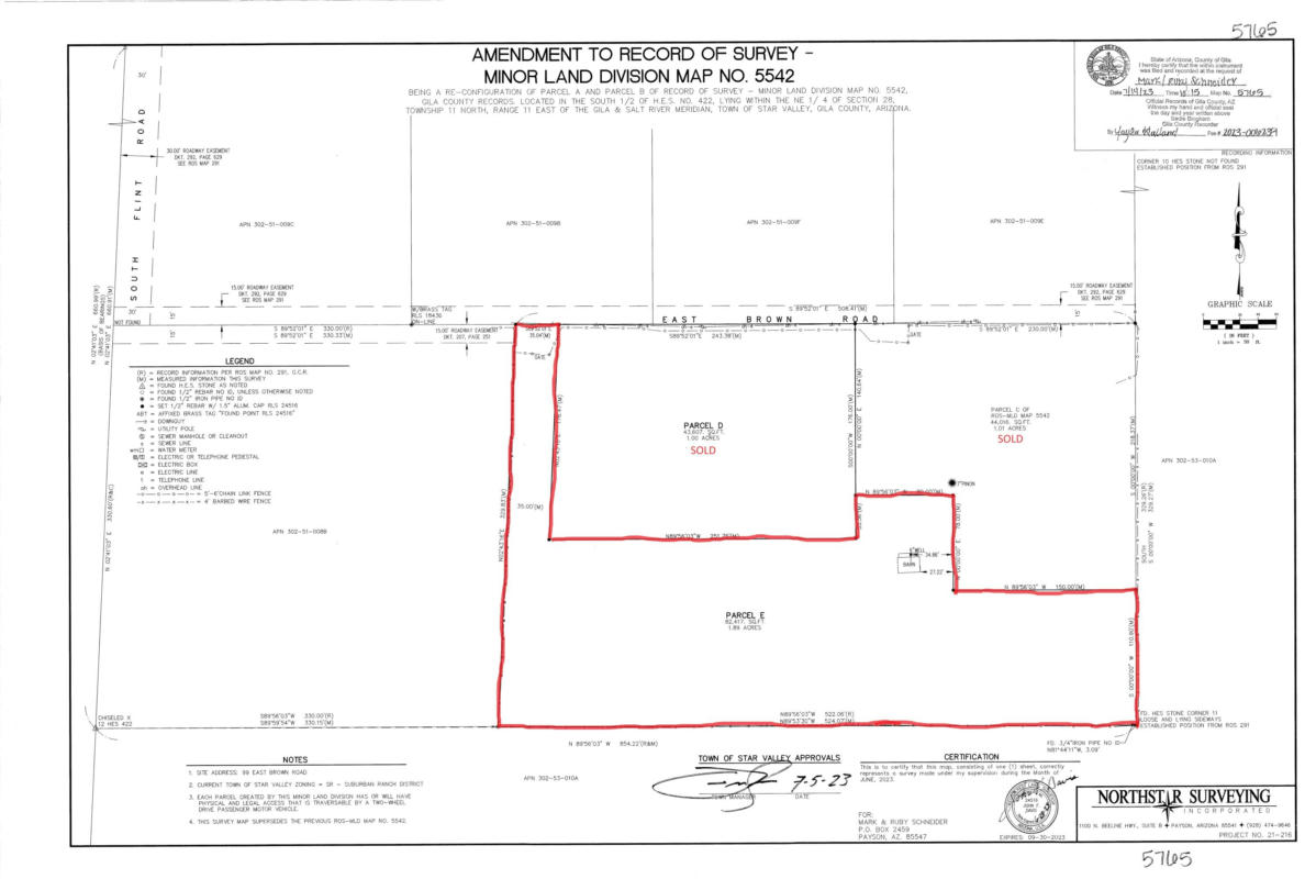 TBD LOT E E BROWN ROAD, STAR VALLEY, AZ 85541, photo 1 of 9